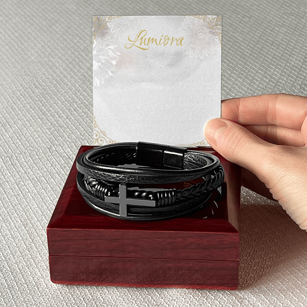 Men's Cross Bracelet | Lumiora